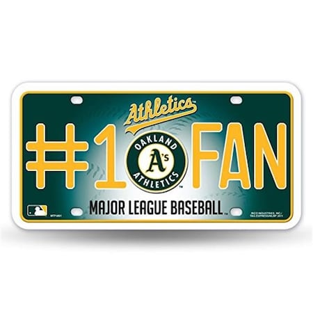 Rico Industries Oakland Athletics License Plate No 1 Fan 9474628288